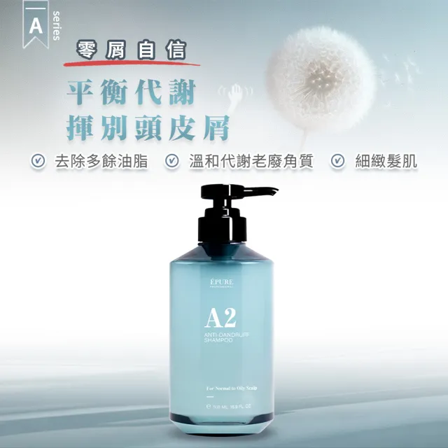 【EPURE】毛孔淨化淨屑組2入 (P1淨化液120ml+A2洗髮露500ml)(混和肌/前導液/強化防禦/軟化角質)