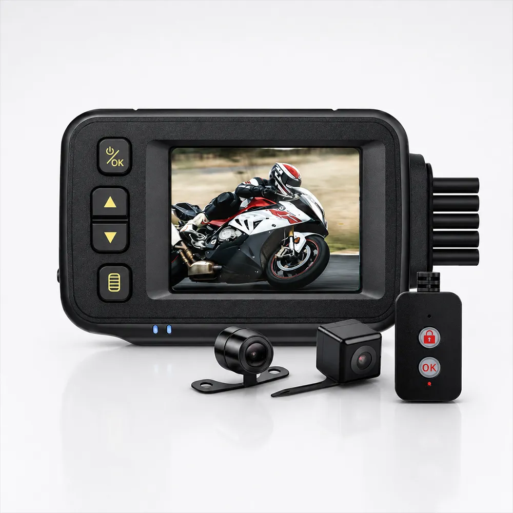 【PAIPAI 拍拍】(贈32GB)防水型 MT30前後雙鏡頭機車行車紀錄器