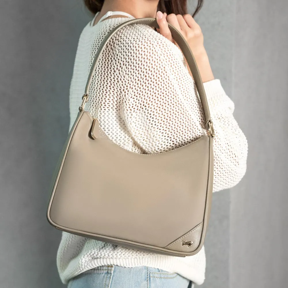【BRAUN BUFFEL 德國小金牛】瑪普爾 肩包-卡其色(BF837-27-KA) 女包送禮推薦