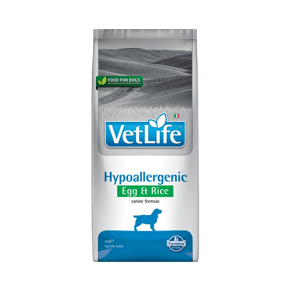 【Farmina 法米納】VetLife獸醫寵愛天然處方犬糧｜VD15犬用皮膚保健低敏配方 雞蛋白米 2kg｜處方狗糧 狗糧