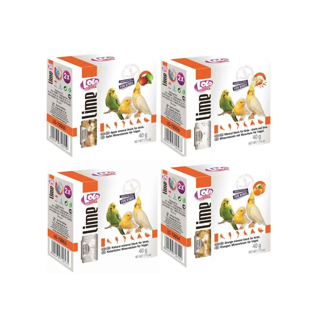 【LOLO】鳥類礦物質磨牙石 40g*9入組(鼠兔零食保健)