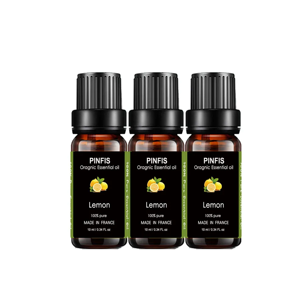 【PINFIS 品菲特】法國有機檸檬純精油-歐盟Ecocert有機認證-3入(10ml)