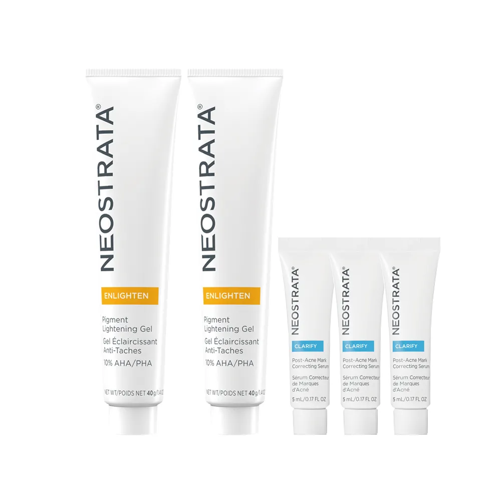 【NeoStrata 妮傲絲翠】即期-果酸美白凝膠40g(二入)(贈:四重擊黑精華5mlX3)