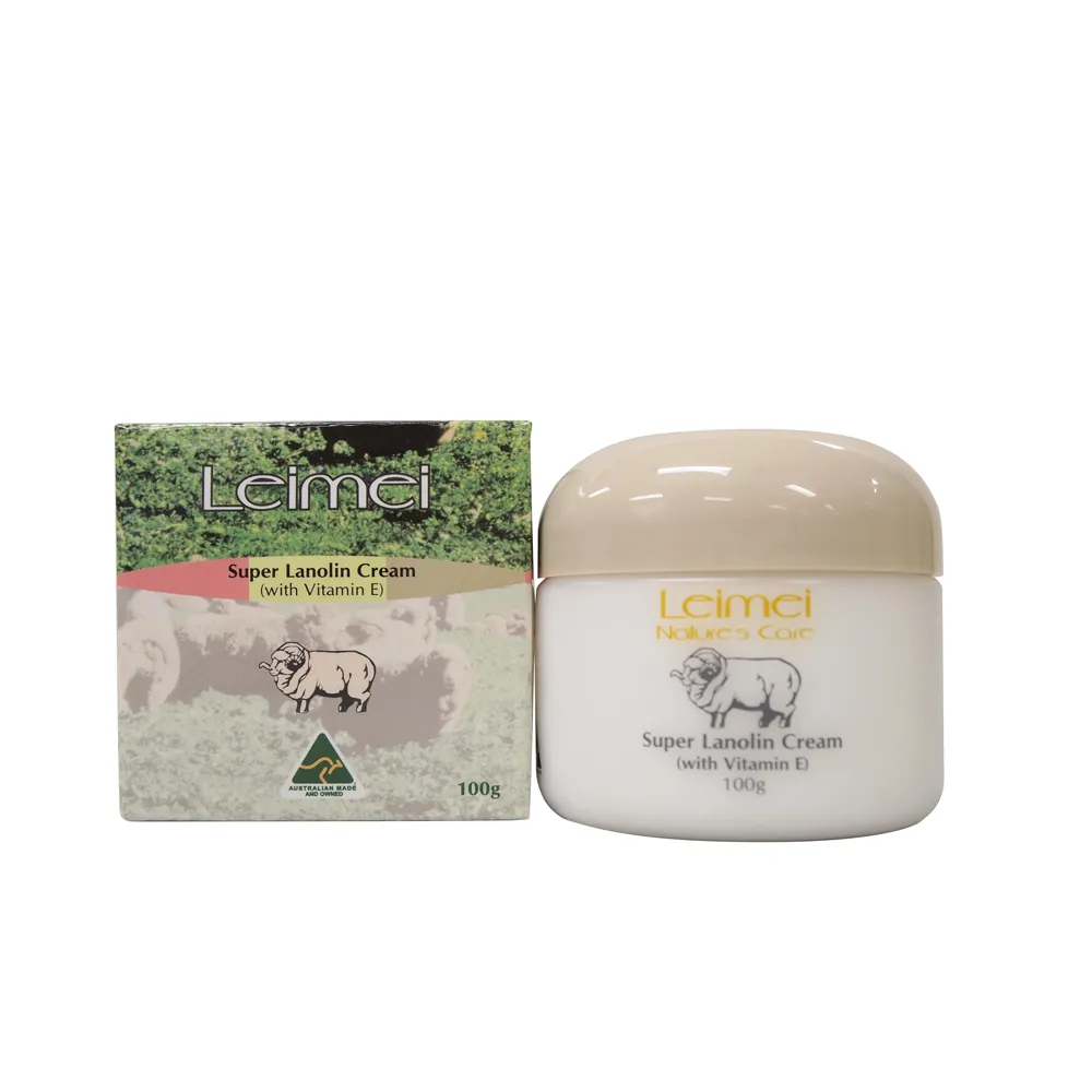 【澳洲Natures Care】Leimei 超滋潤綿羊霜含維他命E(4入組100g/罐)