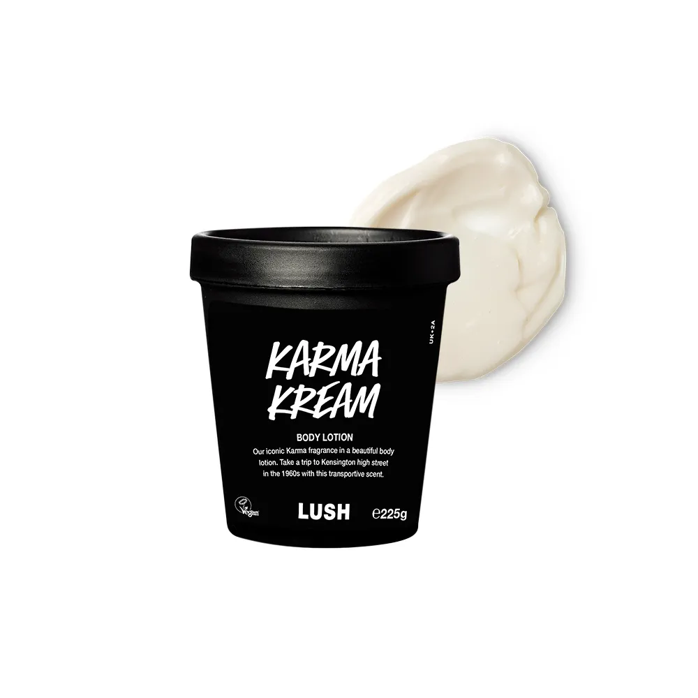 【LUSH 嵐舒】Karma 和諧心靈潤膚乳 225g(身體乳/橙花/廣藿香/杏仁/橘子)