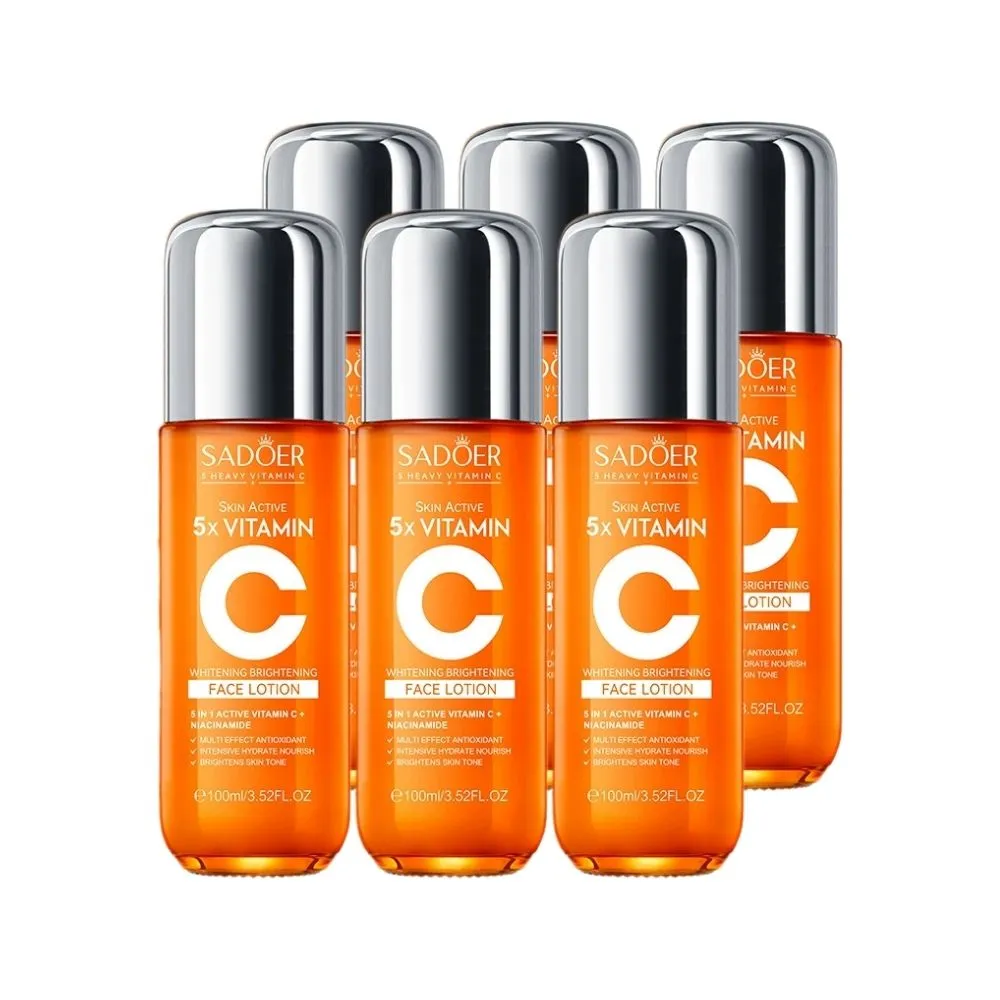 【iBloom】SADOER五重維C美白乳液100ml 6入組(提亮膚色/水潤保濕/滋養肌膚/日常保養)