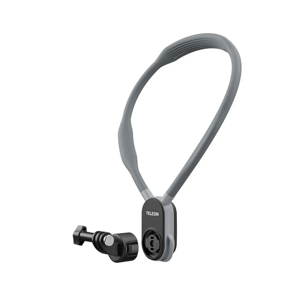 【TELESIN】泰迅 GP-193 新款 磁吸快拆 項圈支架 U型掛脖支架 2.0 (含綁帶) 適用 GOPRO/SJCAM