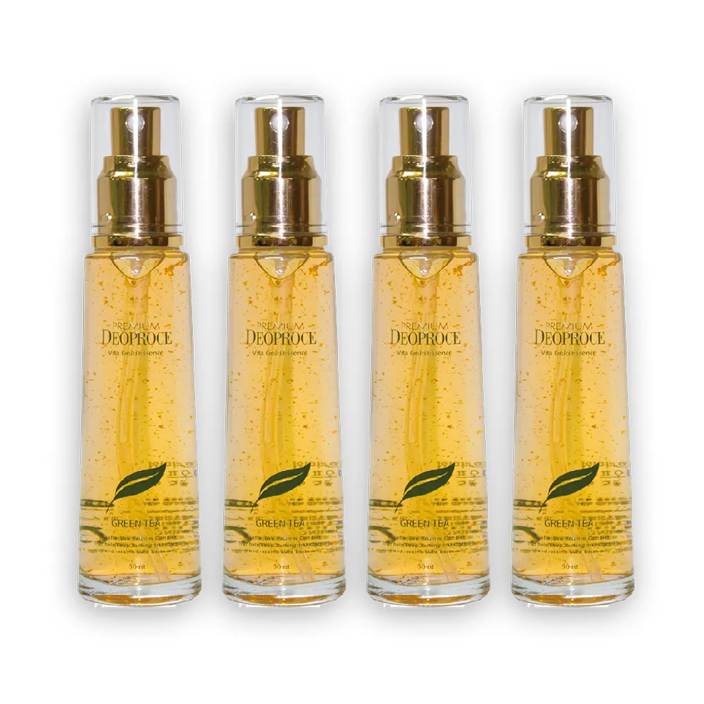 【韓國Deoproce】靚膚彈力保濕精華液-黃金離子添加 50ml x4入(控油 清爽  緊緻毛孔 精華液)