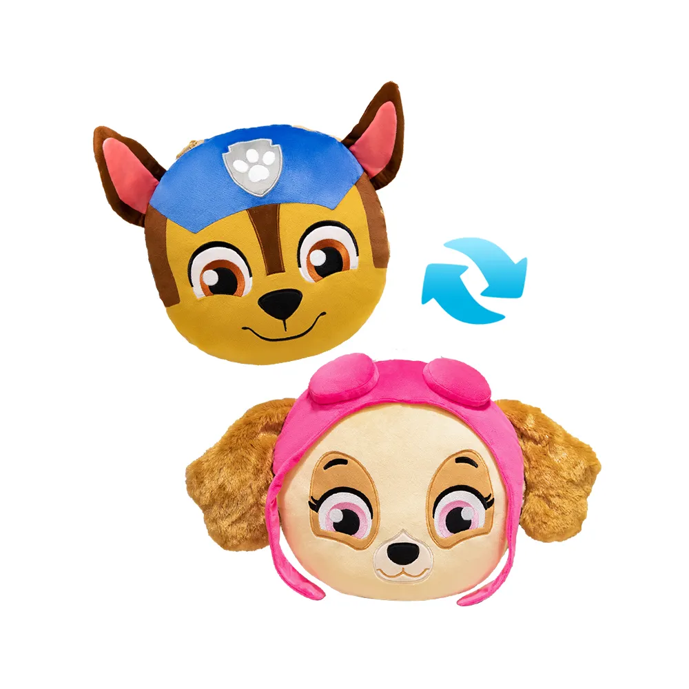 【paw patrol 汪汪隊立大功】阿奇天天多用途雙面枕(汪汪隊正版授權 阿奇天天可翻轉造型枕)