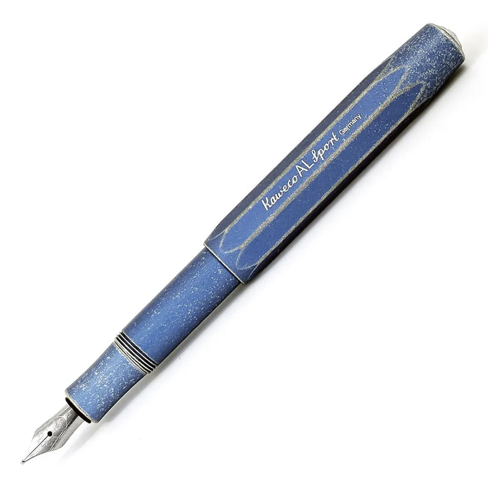 【KAWECO】AL SPORT系列 藍 石頭水洗紋 鋼筆(Stonewashed)