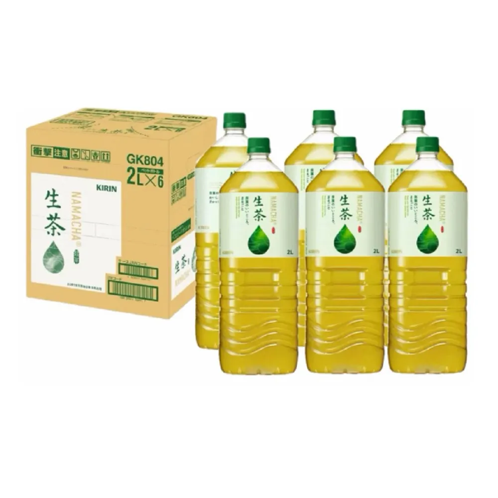【KIRIN 麒麟】KIRIN麒麟 大罐生茶2000mlx6入/箱 日本原裝進口