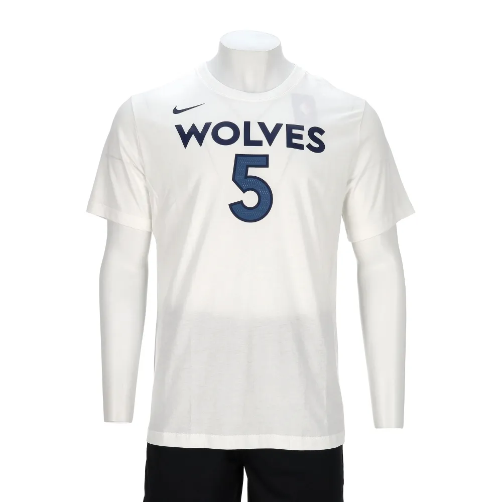【NIKE 耐吉】Min M Nk Es Nn Ss Tee 男款 白色 明尼蘇達 灰狼隊 NBA 短袖 DR6387-107