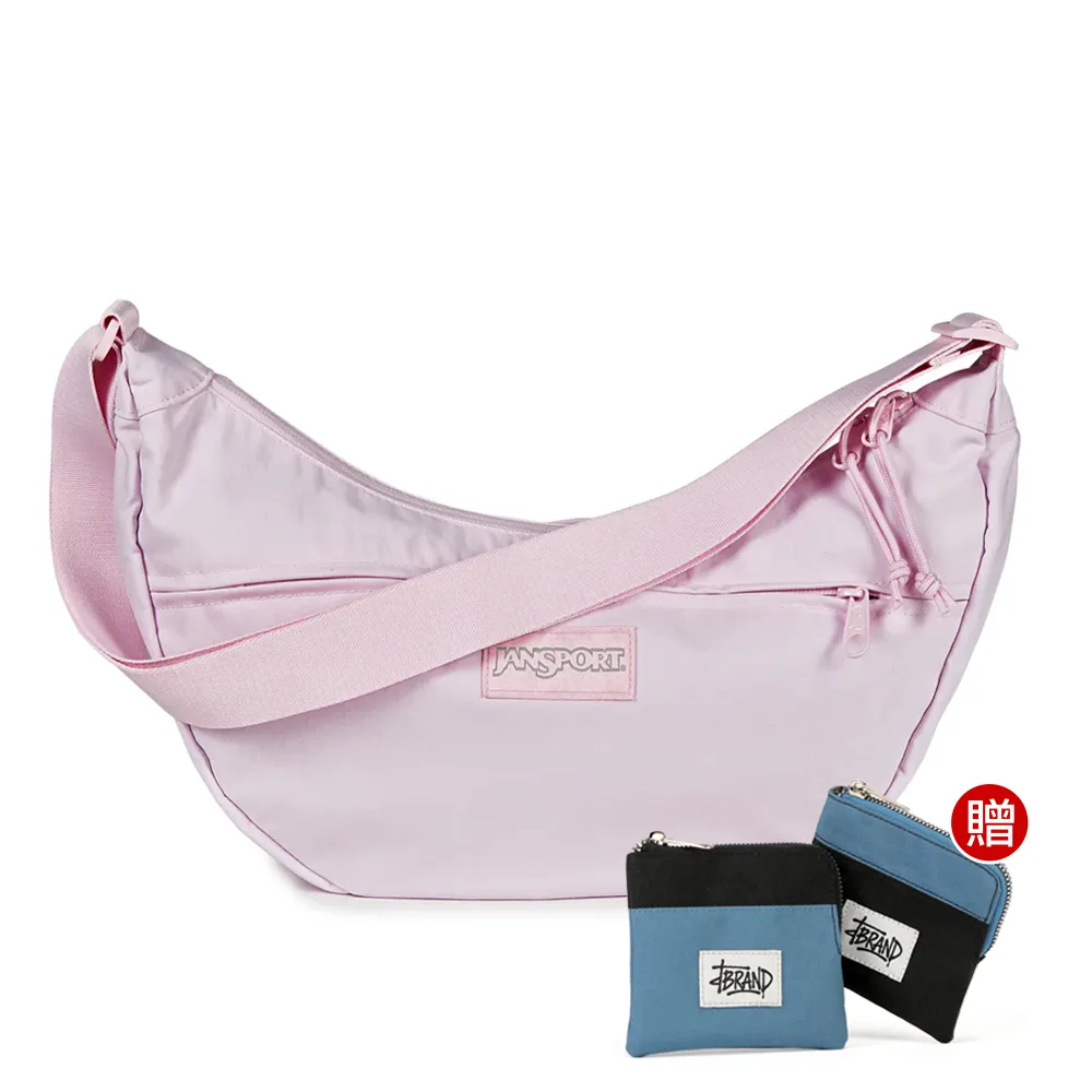 【JANSPORT】雙11 UNPHASED CROSSBODY LARGE 校園系列斜背包(冰晶粉)