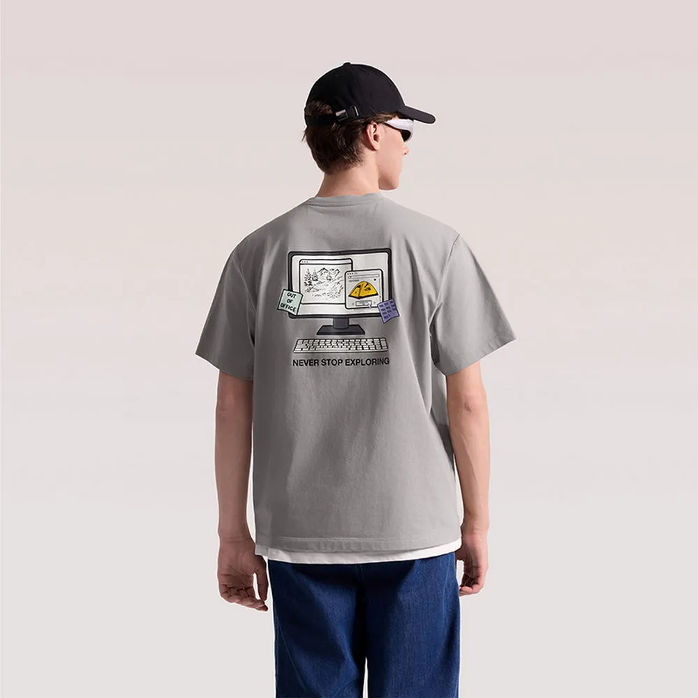 【The North Face】TNF 休閒 運動 短袖T恤 U OOO RLX SS TEE GRAPHIC 1 - AP 男 女 灰 (NF0A8M78BI4)
