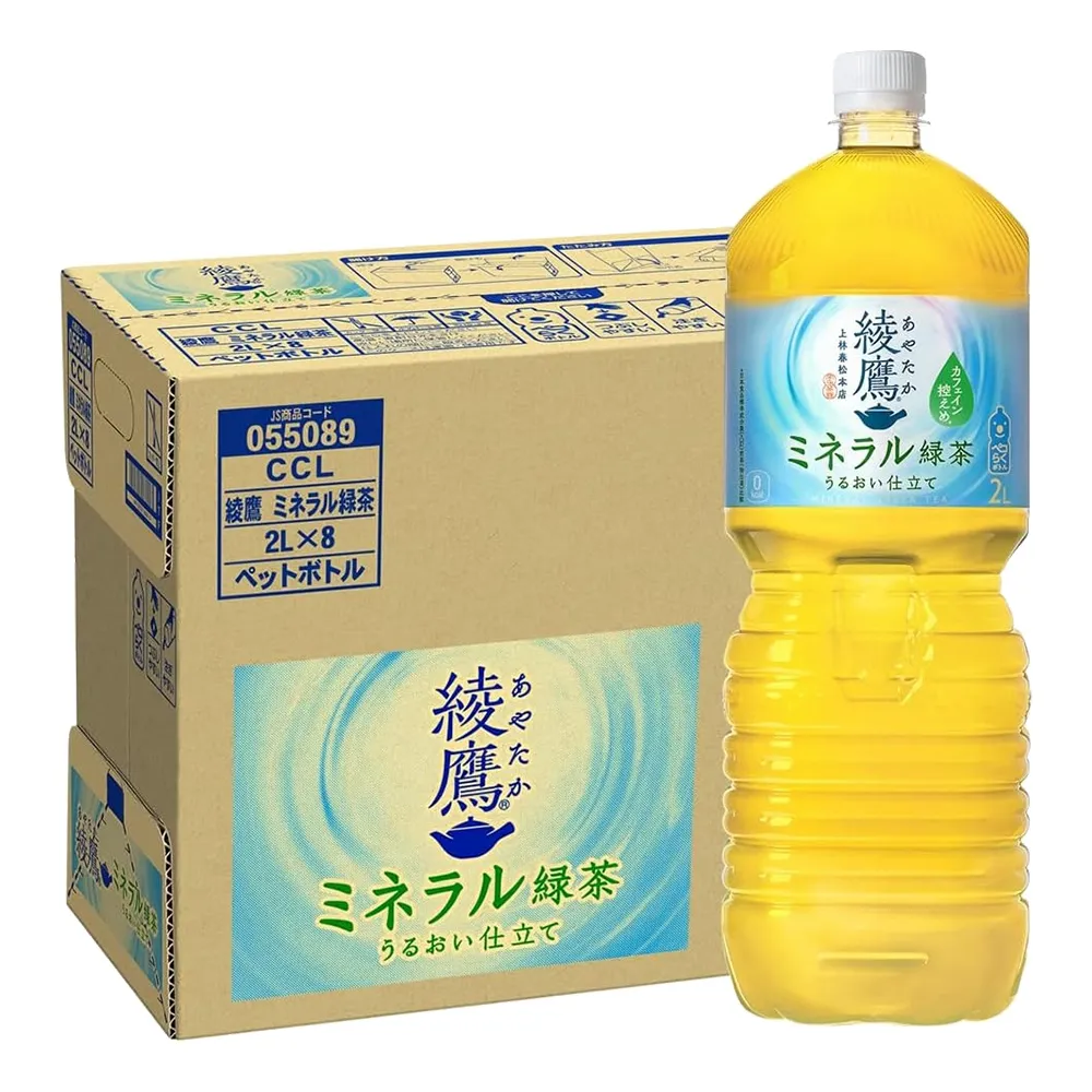 【Coca Cola】日本綾鷹大罐清爽綠茶(2Lx6入)