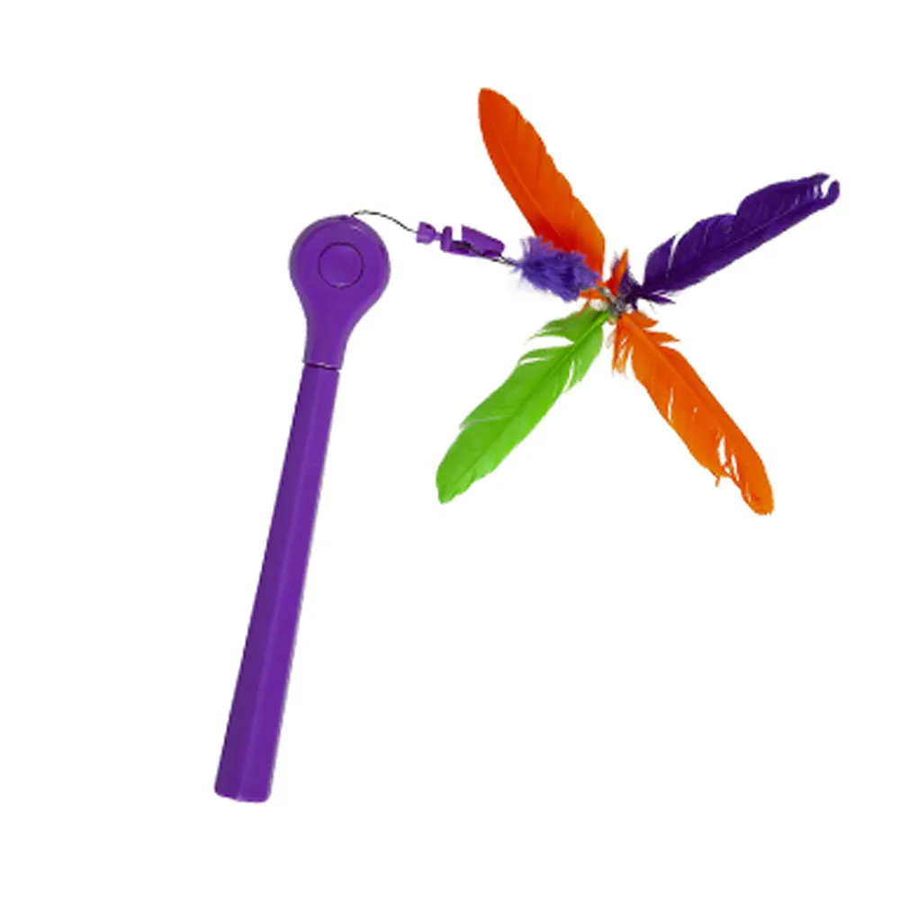 【Petmate】蜻蜓羽毛逗貓棒(貓/貓玩具/可替換/最長163cm/互動玩具)
