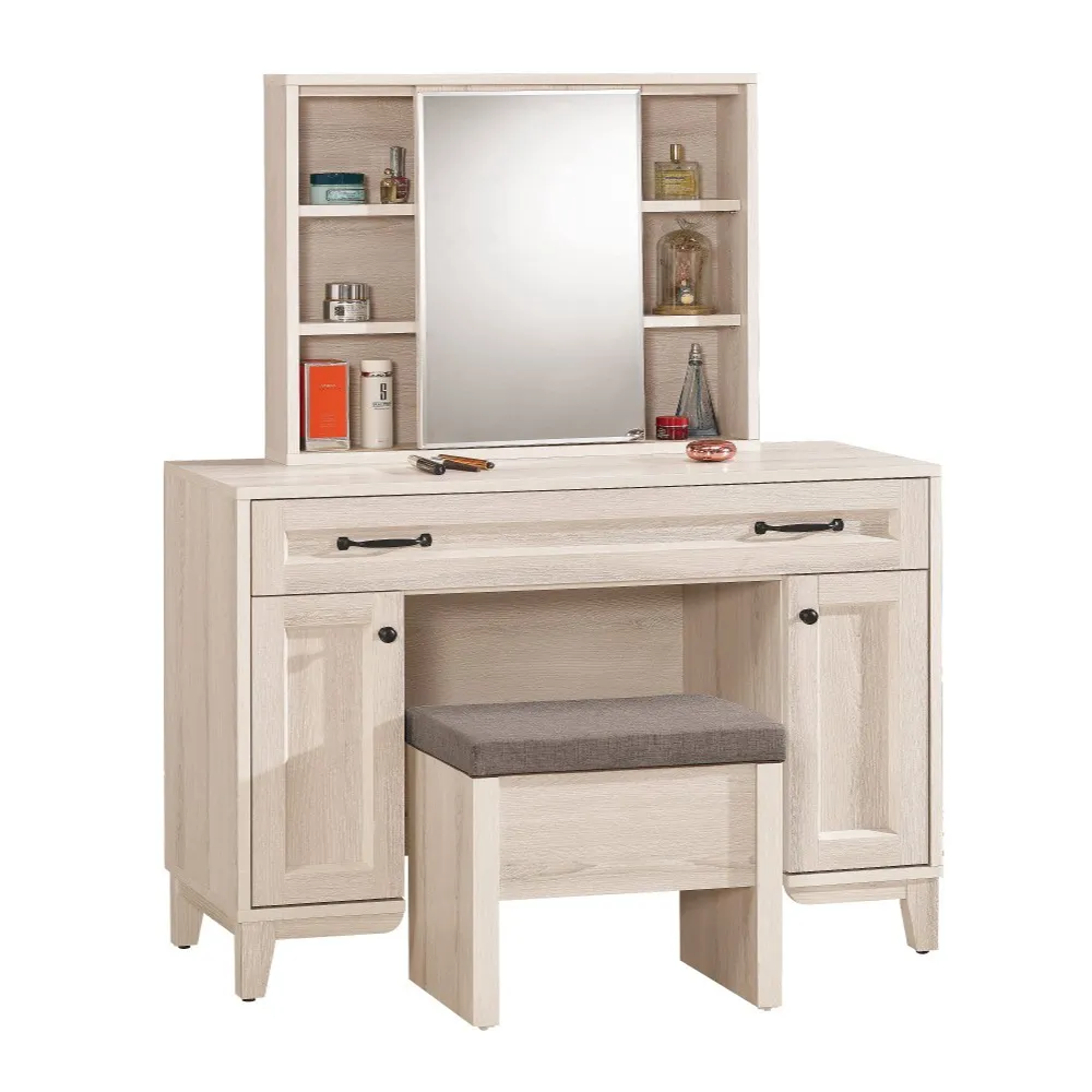 【WAKUHOME 瓦酷家具】Shirley3.3尺化妝台 全組 A002-055-3
