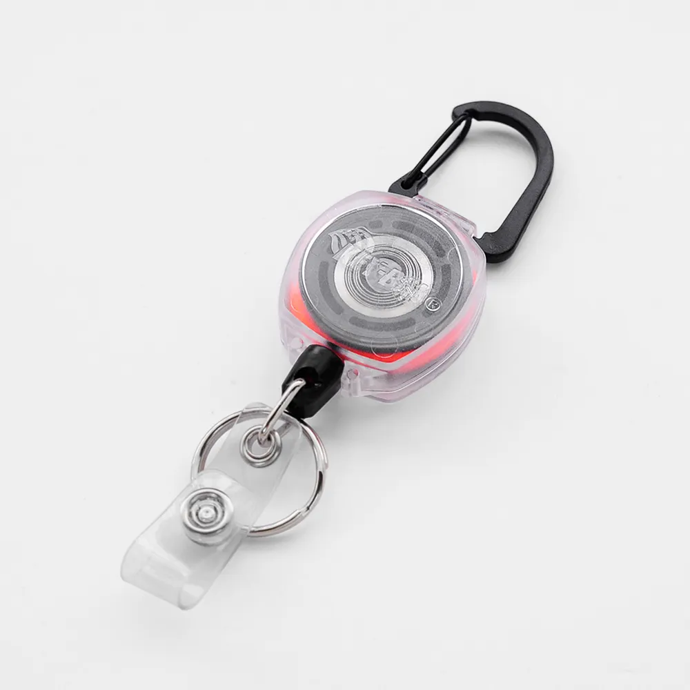 【WCC】KEY-BAK Sidekick COLOR CORDS 透明殼伸縮鑰匙圈(附證件識別證扣環)#0KB2