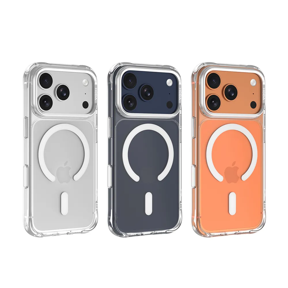 【HODA】iPhone 18/17 系列 MagSafe 晶石Ultra玻璃軍規防摔保護殼