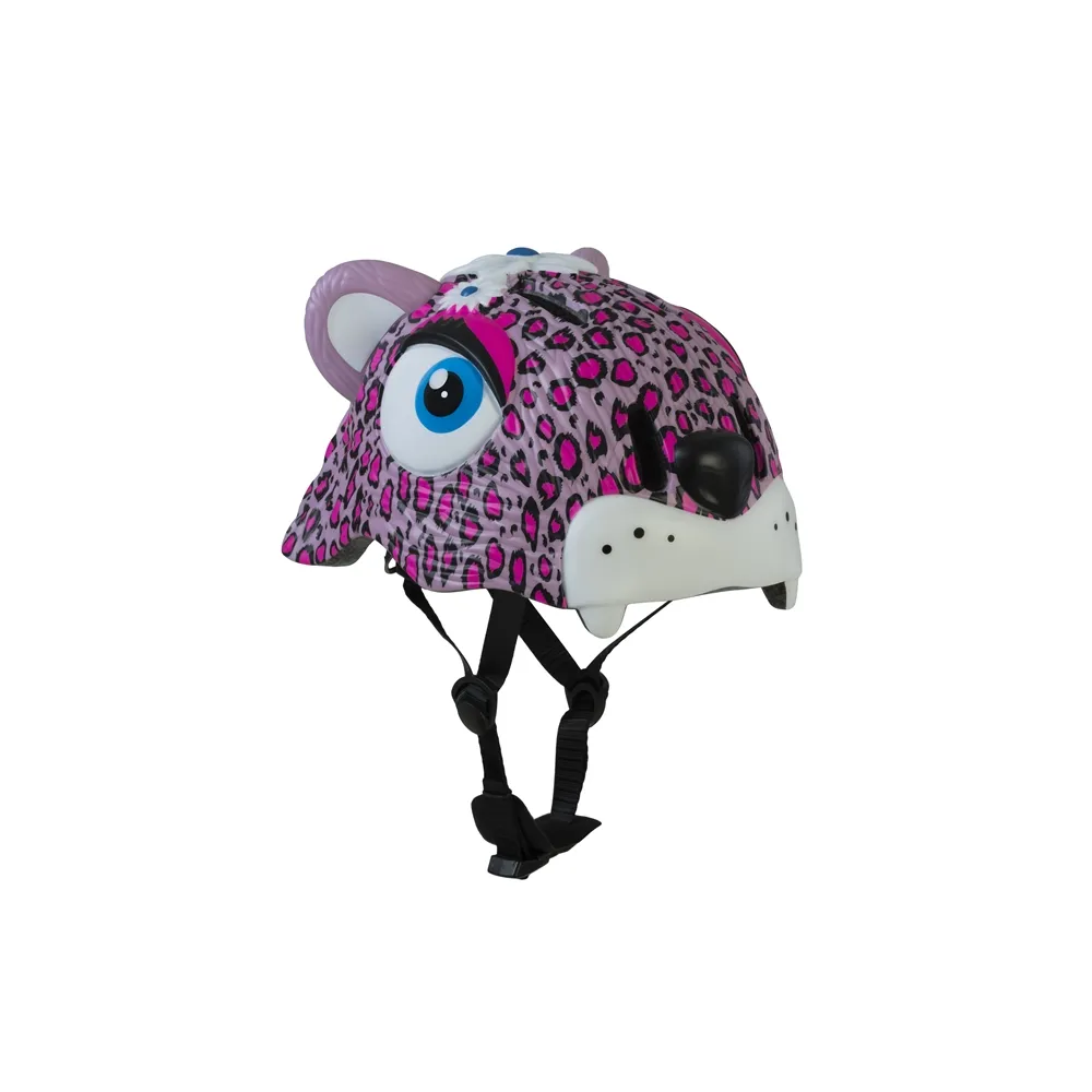 【MAF 蔓侒菲】3D安全帽-粉花豹/學步帽/兒童護具/平衡車/自行車/直排輪/滑板車/攀岩(丹麥品牌crazysafety)