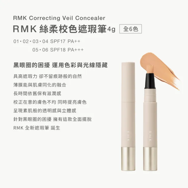 【RMK】絲柔校色遮瑕筆 4g*(多色任選_加贈粉底潔膚組)