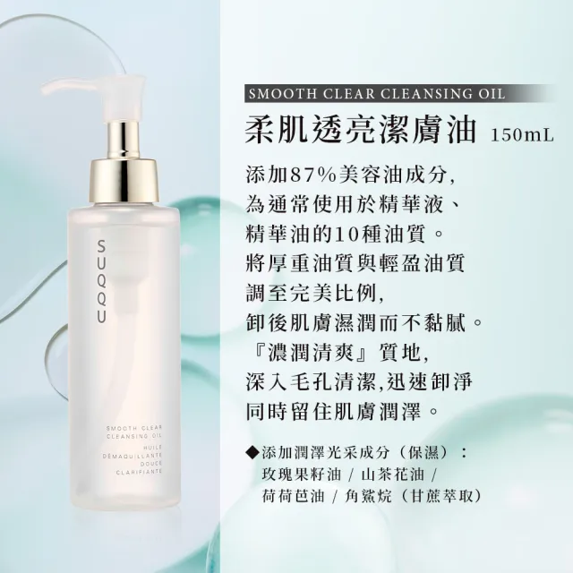【SUQQU】柔肌透亮潔膚油 150mL(加贈面膜菁華組_卸妝油)