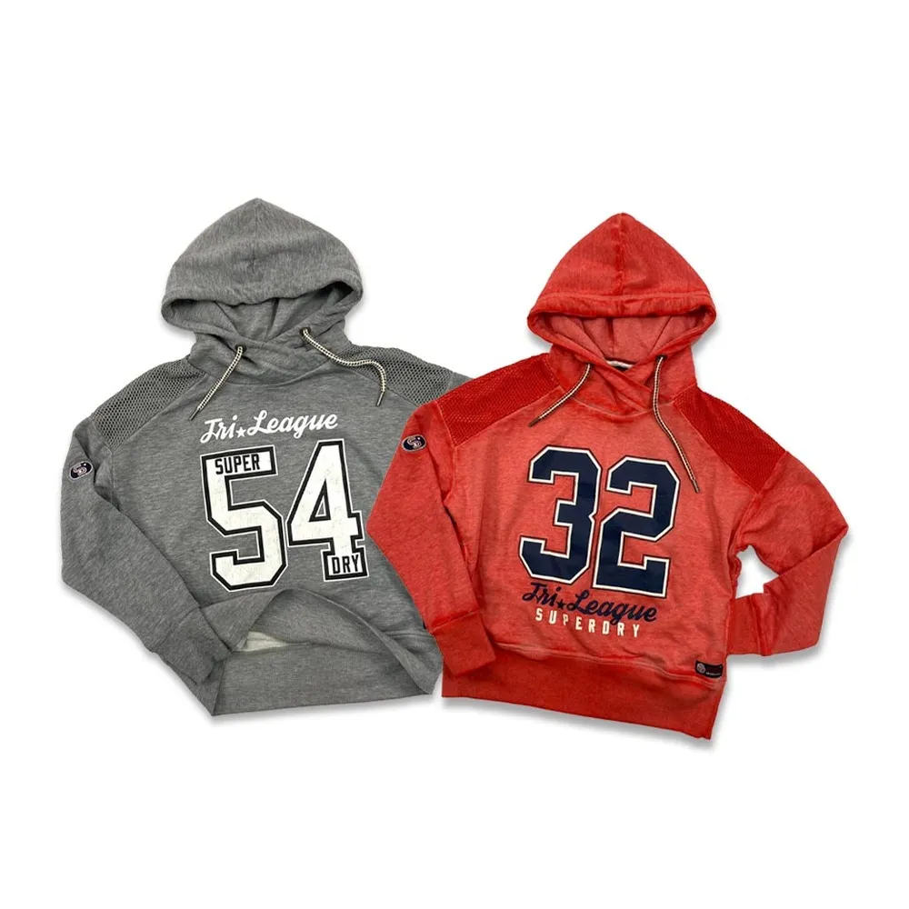 【Superdry】女版 土耳其製 寬肩 極度乾燥  厚帽T 連帽 上衣 logo油墨裂紋  短版(連帽 上衣 5015CC3)
