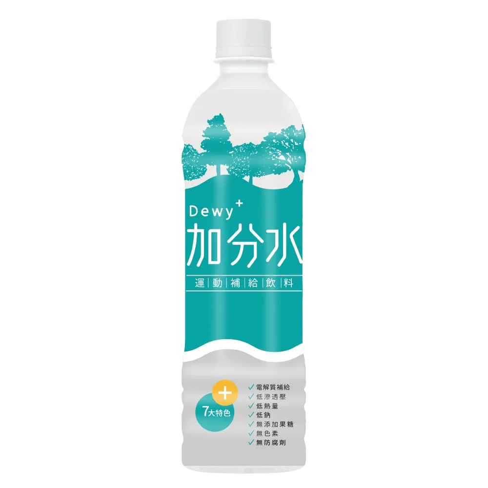 【生活】加分水Dewy+運動補給飲料600mlx24入/箱(TQF微笑標章)