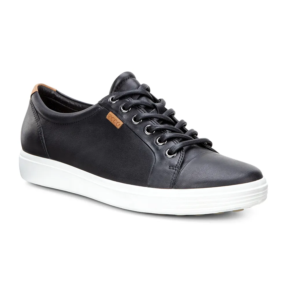 【ecco】SOFT 7 LADIES 經典輕巧休閒鞋(黑 43000301001)
