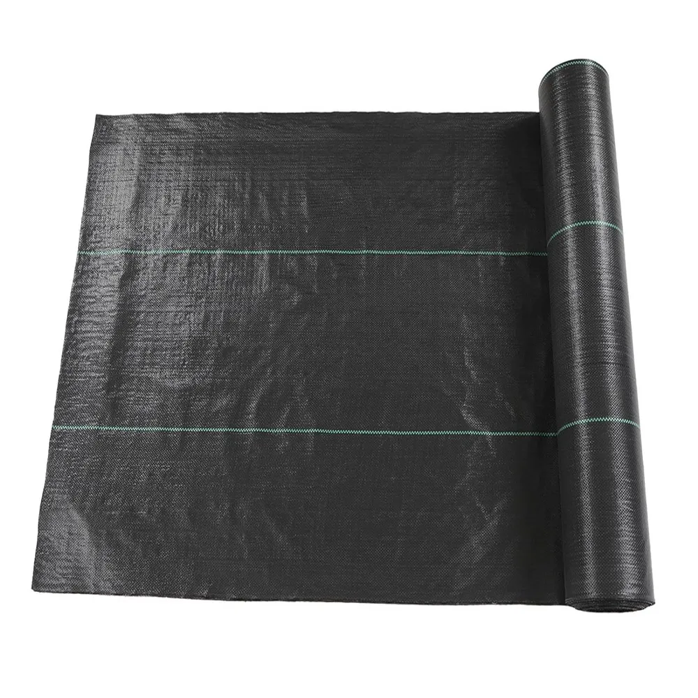 【poko】優質抑草蓆 物理除草 防雜草 2米*100米 除草布 刈草墊 黑色除草墊 遮草布 黑網蓋布 園藝地布