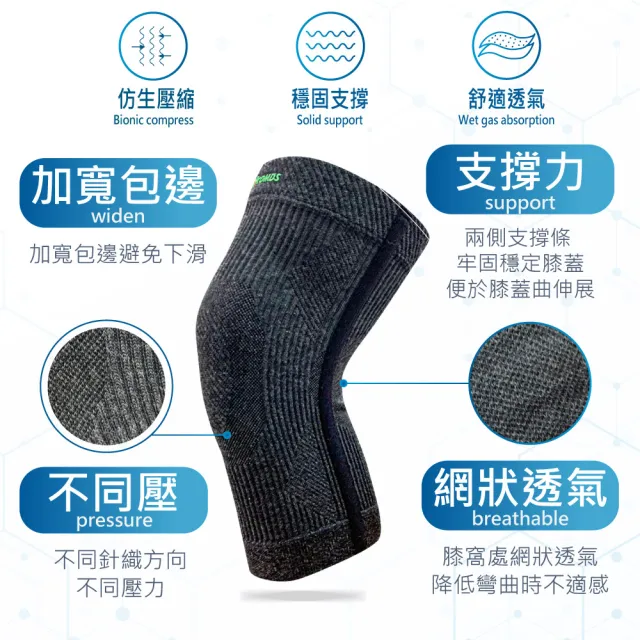 【康得適】石墨烯仿生護膝(VU-7S04 石墨烯護膝 護膝 膝蓋護膝 單支入)