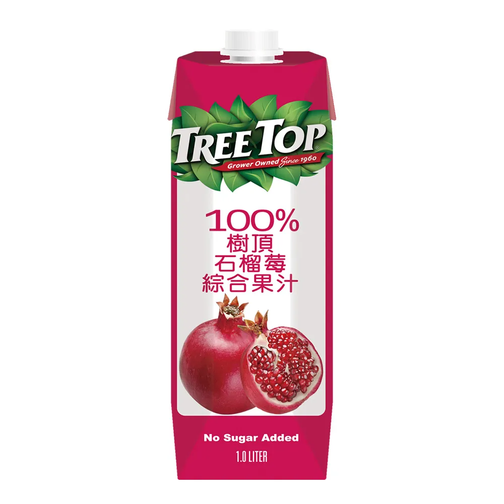 【Tree Top 樹頂】100%石榴莓綜合果汁 1Lx1箱(共10入)