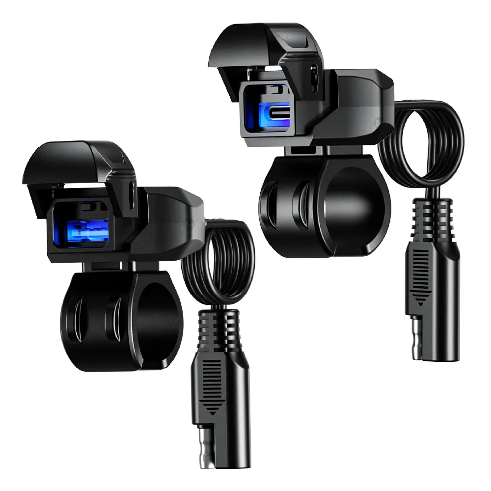 【KEWIG 凱威格】機車 B10 A+C 充電器 快充 PD36W+QC18W(雙入一組 機車加裝 正品 公司貨)