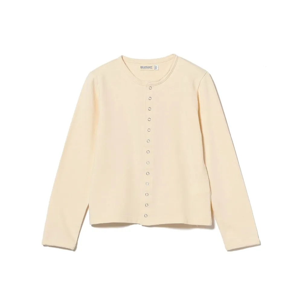 【BEAMS】官方旗艦館 BEAMS BOY / 女裝 環狀壓扣 開襟衫