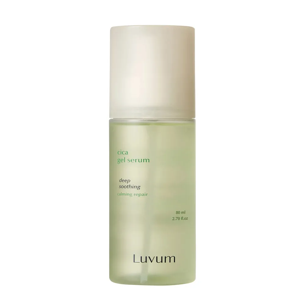 【Luvum】韓國 積雪草清透修護精華 80ml CICA 鎮靜舒緩 保濕 精華液 敏感肌 定妝補水 官方直營(精華液)