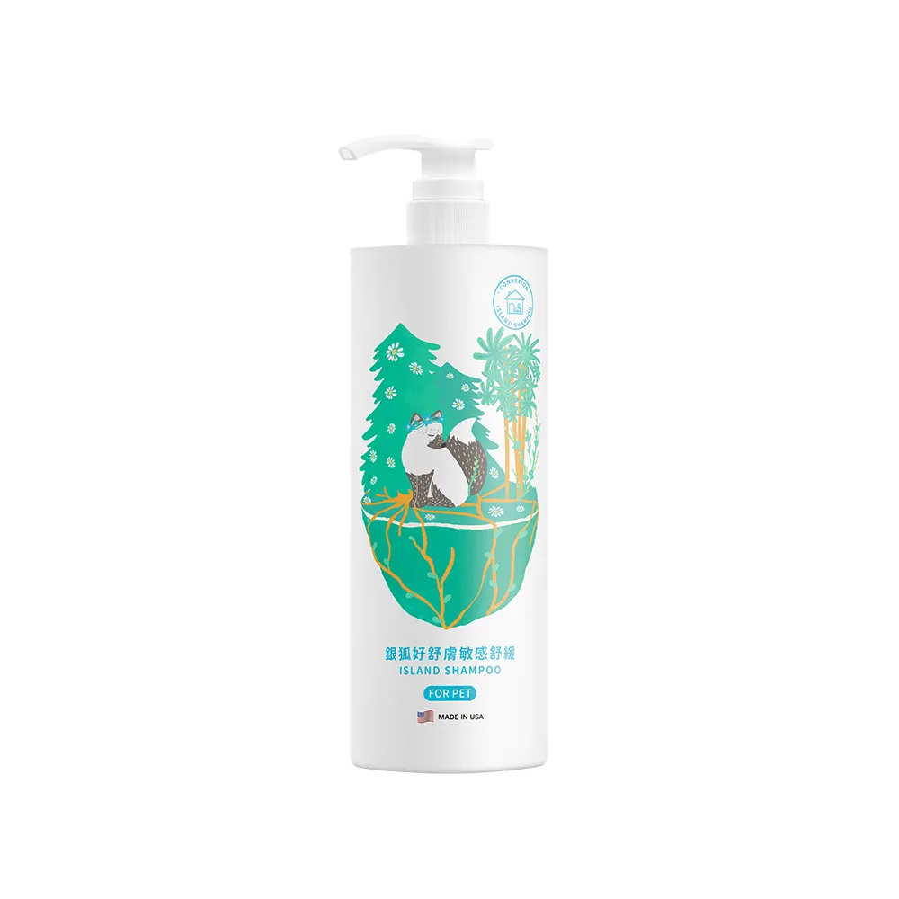 【CONNEXION】銀狐好舒膚-敏感舒緩洗毛精 473ml(寵物洗毛精/敏感肌舒緩/神經醯胺/植物萃取)