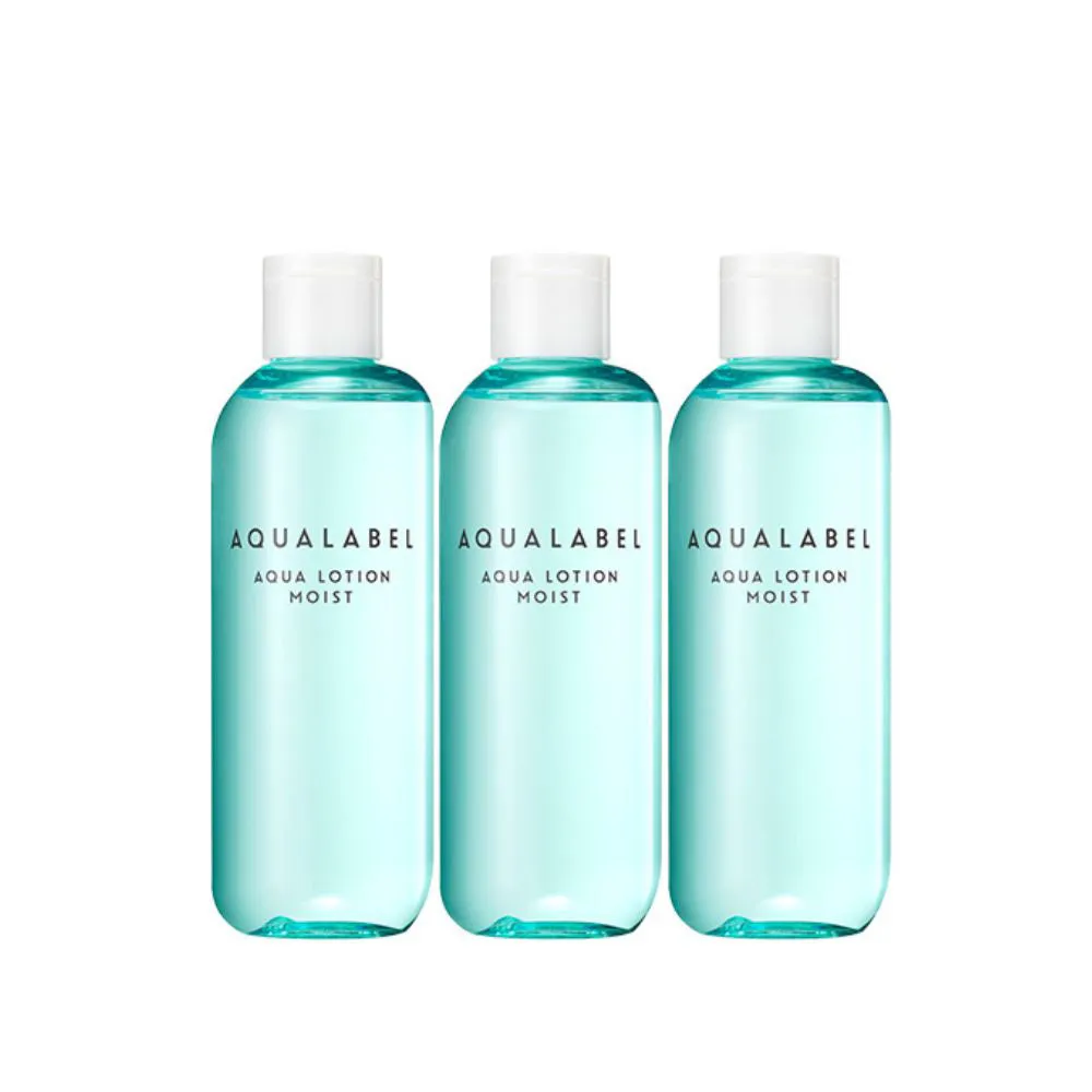 【AQUALABEL】水之印 健康浸透化妝水 220ml(清爽款 3入組)