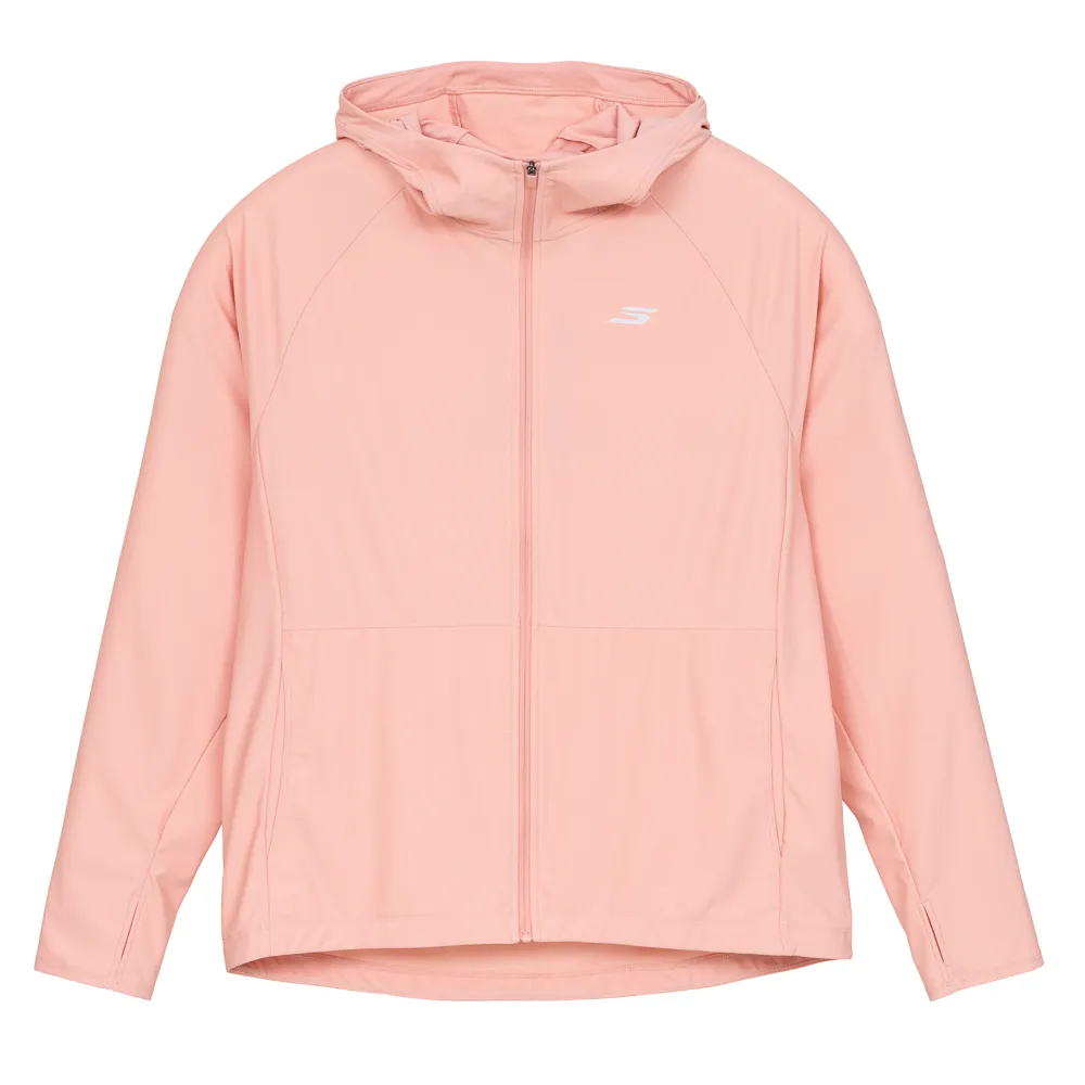【SKECHERS】女拉鍊連帽外套(SP126U017-001T)