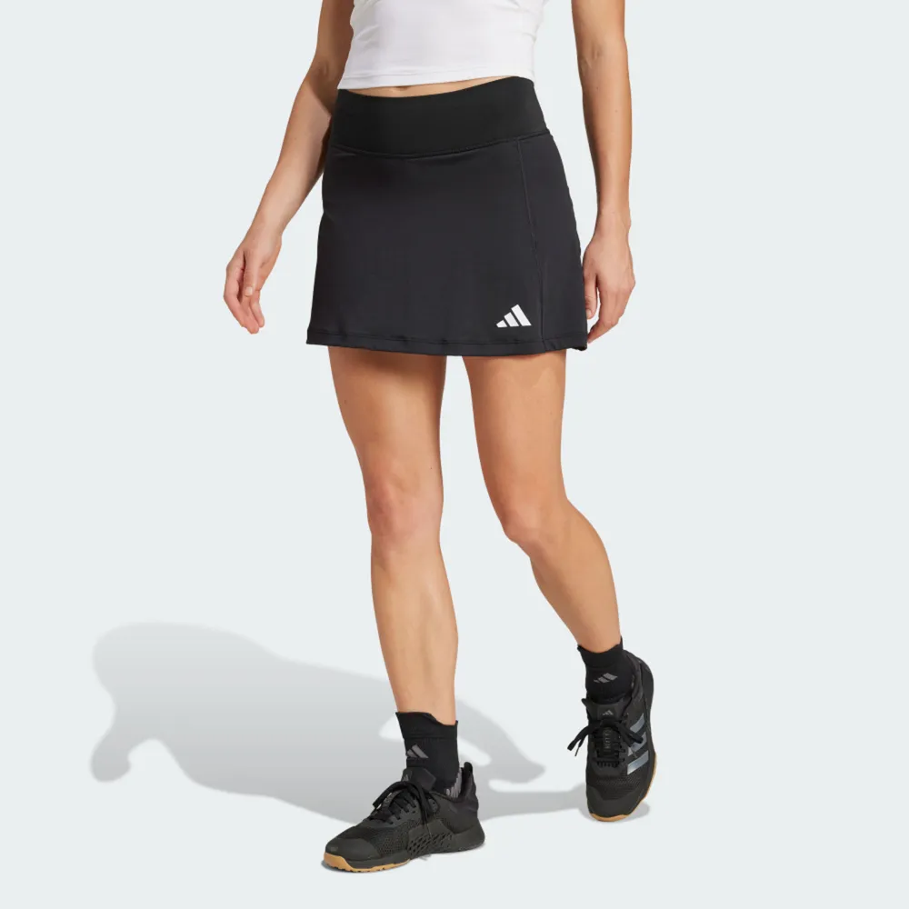 【adidas 愛迪達】愛迪達 Optime Skort 女 運動褲裙 吸濕排汗 黑 亞版(JG6172)