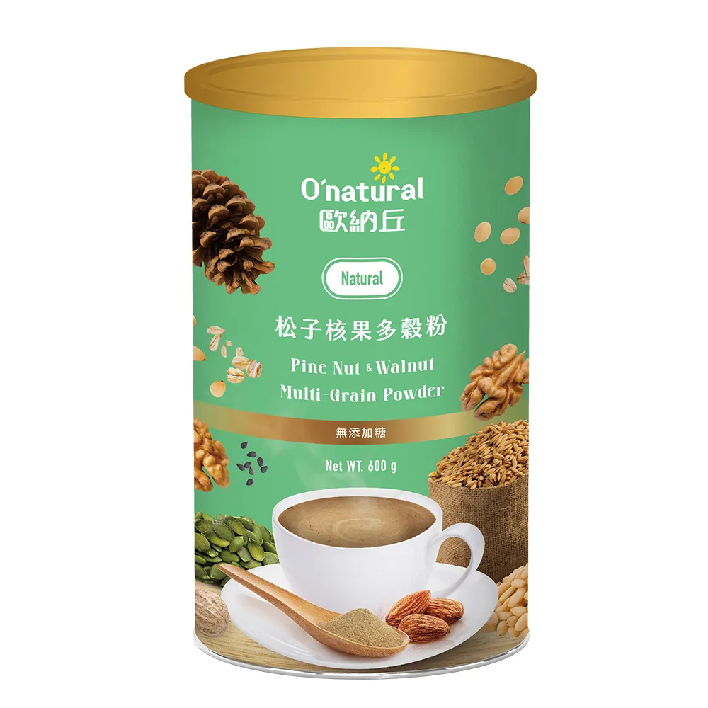 【O’natural 歐納丘】松子核果多穀粉600g/罐