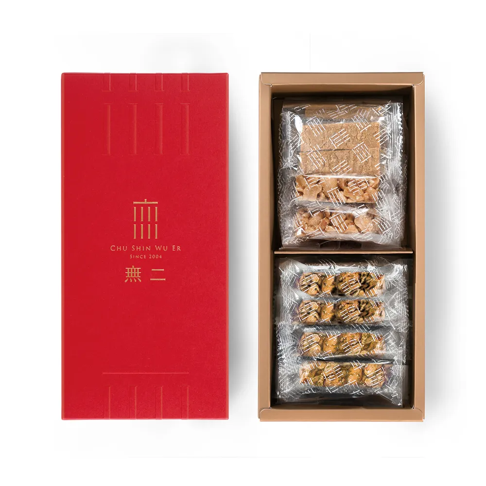 【CHU SHIN WU ER 無二】鴻福雙喜十四號禮盒-綜合花生(290g±4.5%)