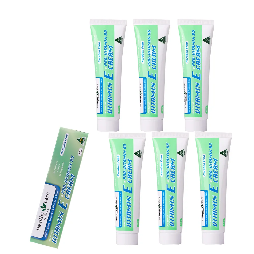 【澳洲 Healthy care】維他命E霜含B5(6 入組  50g/支)