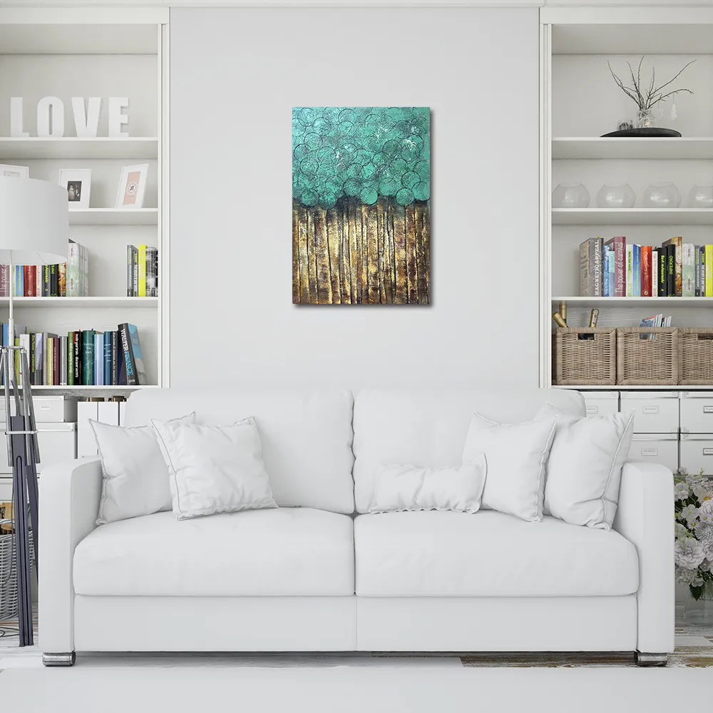 【御畫房】當代國家級展覽畫家 抽象系列手繪油畫70×100cm(DB-127)