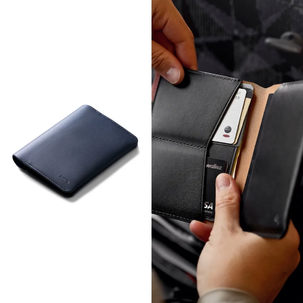 【Bellroy】官方直營 Passport Cover 真皮護照套 - RFID防盜(海軍藍)
