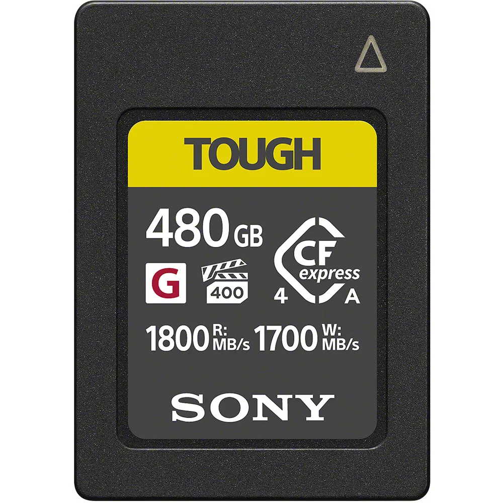 【SONY 索尼】CEA-G480T 480G/GB 1800MB/S CFexpress Type A TOUGH 高速記憶卡 (公司貨) 支援 CFexpress 4