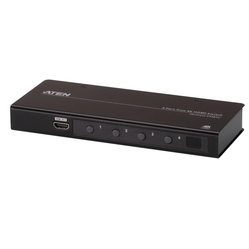 【ATEN】4 埠 True 4K HDMI 影音切換器(VS481C)