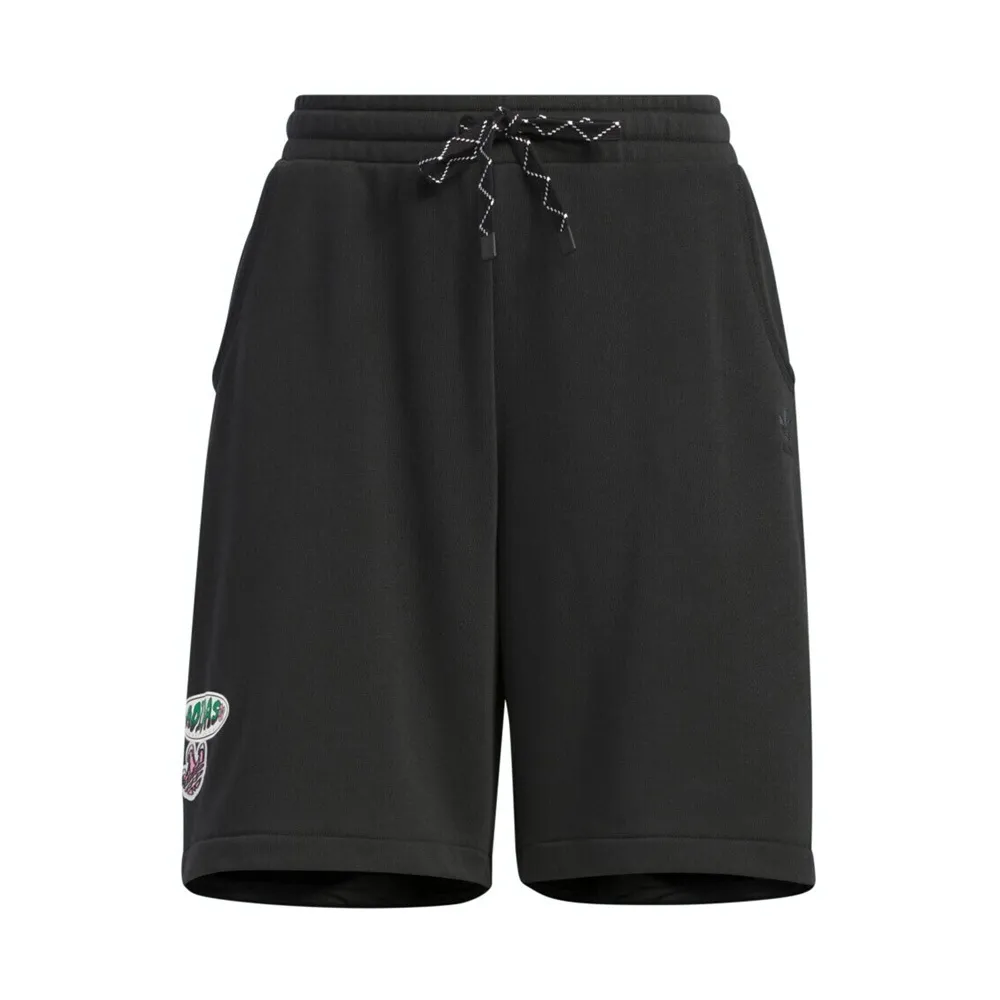 【adidas 愛迪達】SMR GFX Shorts 女 短褲 棉褲 運動 休閒 簡約 舒適 黑(IW6302)