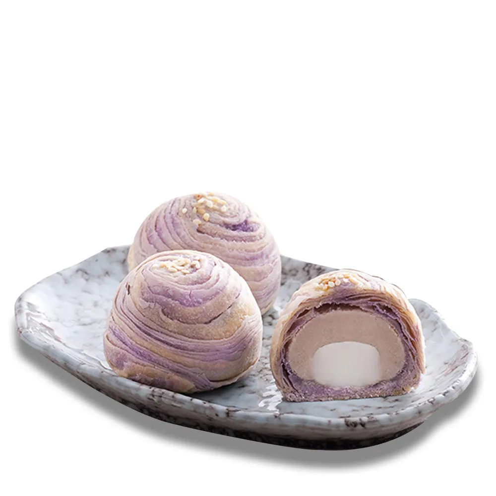 【CHAOBY 超比食品】真台灣味-紫晶酥3入禮盒x3盒(50gx3個/盒)_年菜 年節禮盒
