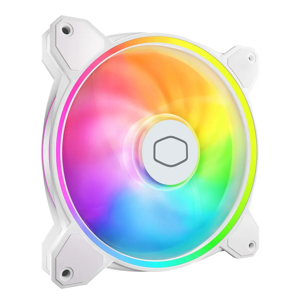 【CoolerMaster】Cooler Master MaterFan MF140 HALO2 白色 ARGB風扇(MF140 Halo2 White)