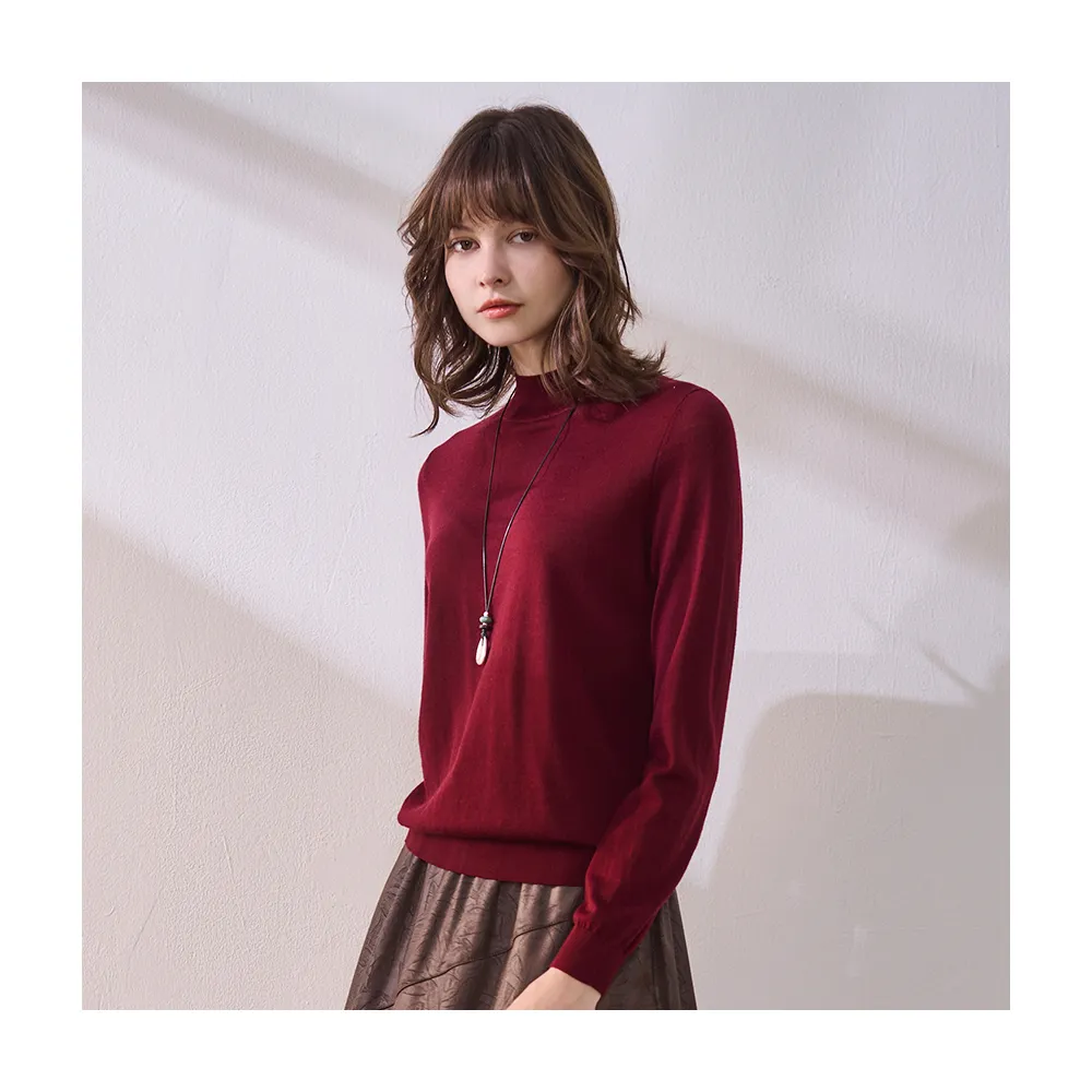 【Diffa】半高領毛衣-女